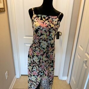 Derek Heart Pink and Black High Low Sundress